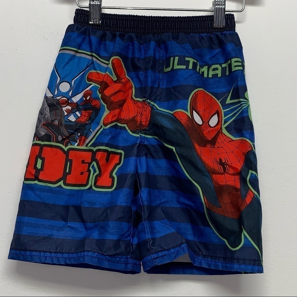 Marvel Size 4T Toddler Spiderman Board Shorts Swim Trunks